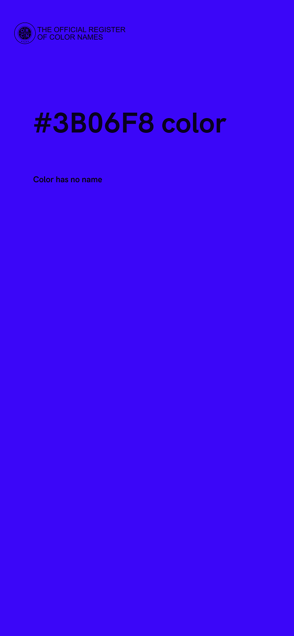#3B06F8 color image
