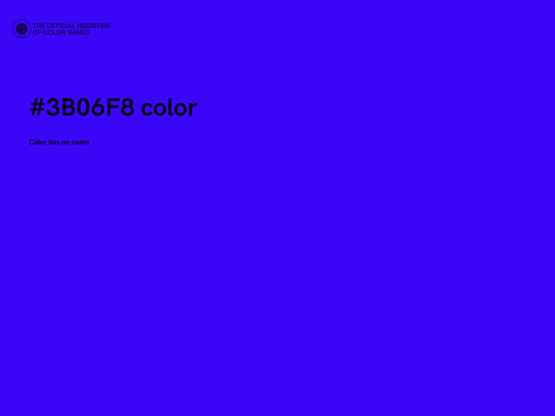 #3B06F8 color image