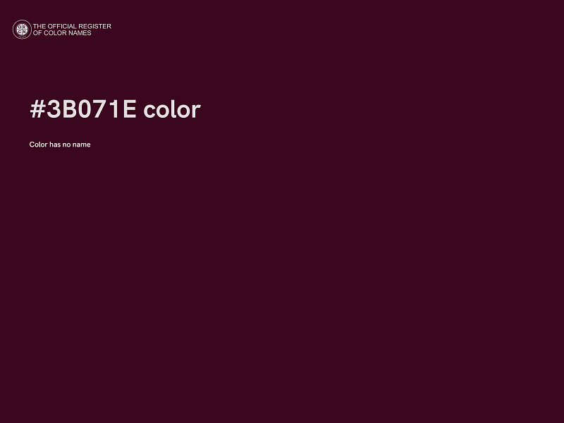 #3B071E color image