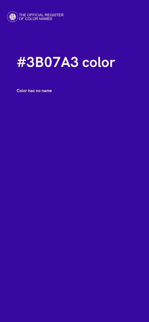 #3B07A3 color image