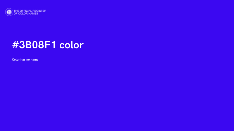 #3B08F1 color image