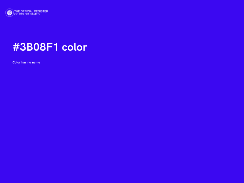 #3B08F1 color image