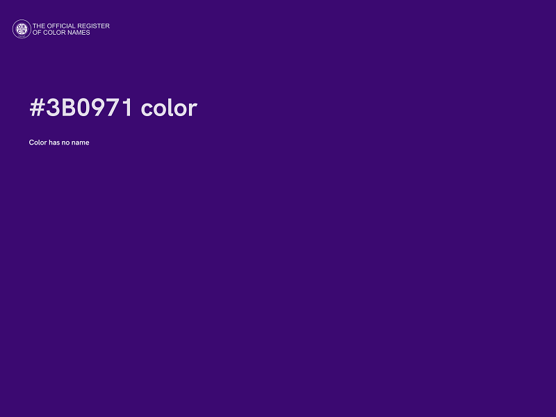 #3B0971 color image