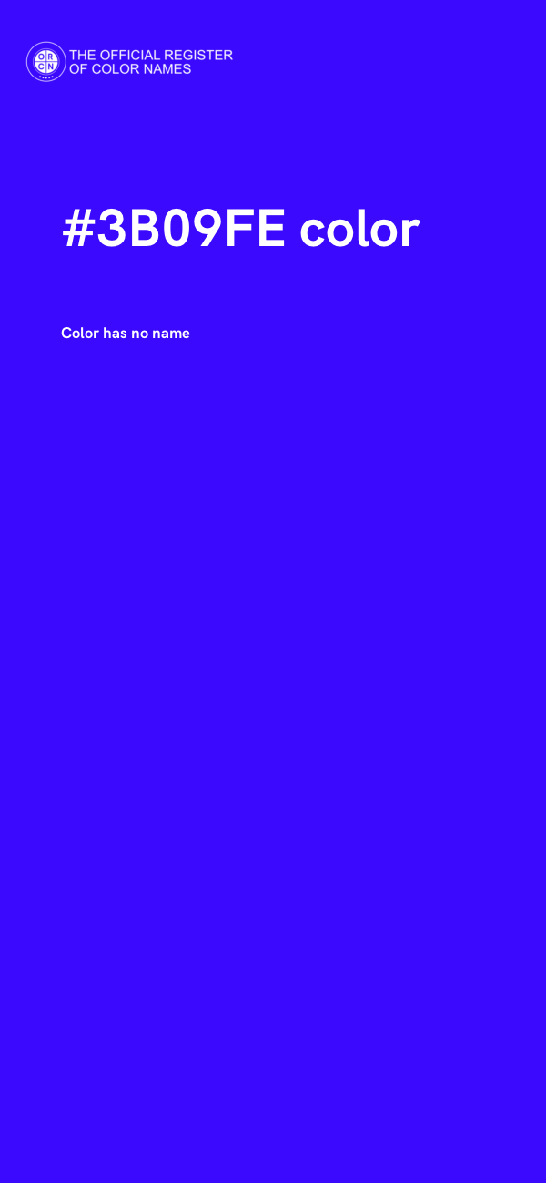 #3B09FE color image