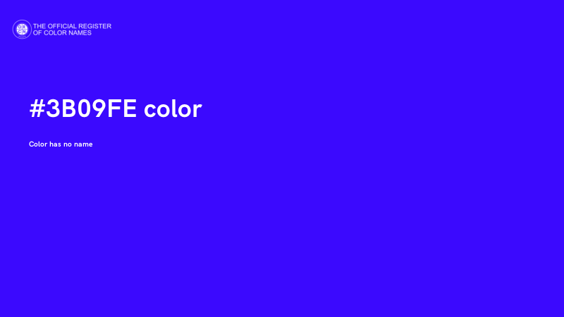 #3B09FE color image