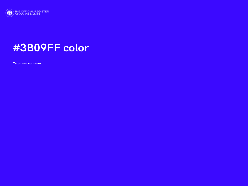 #3B09FF color image