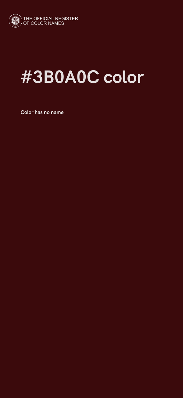 #3B0A0C color image