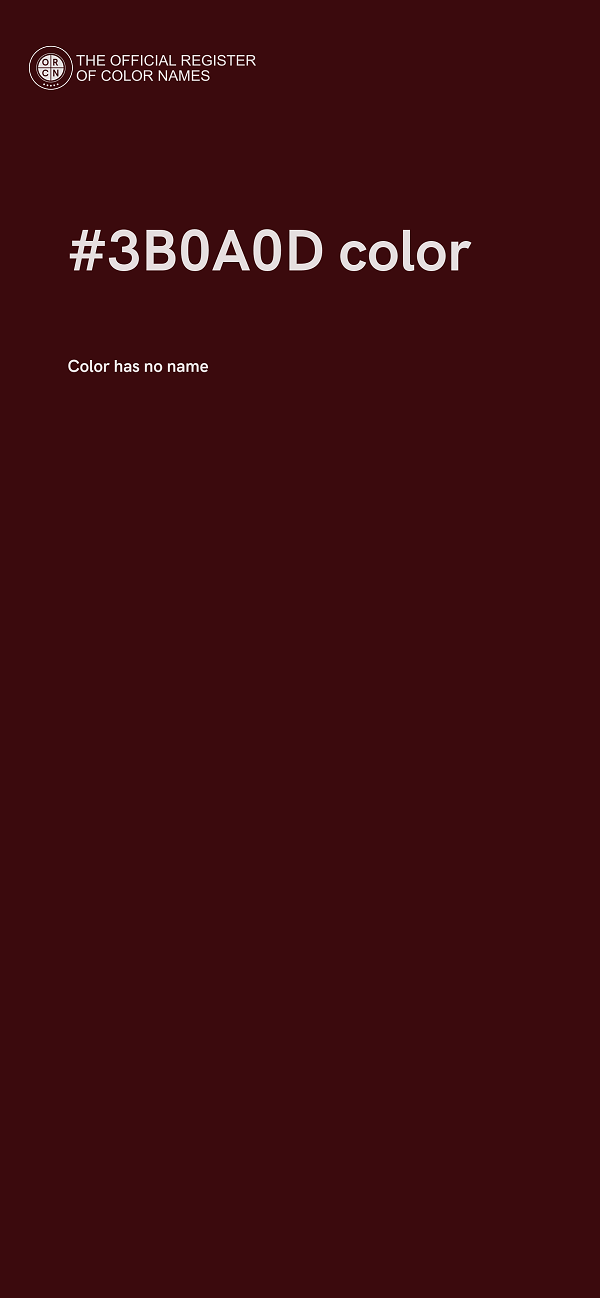 #3B0A0D color image