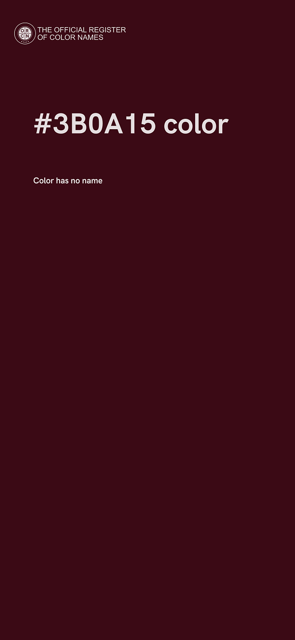 #3B0A15 color image