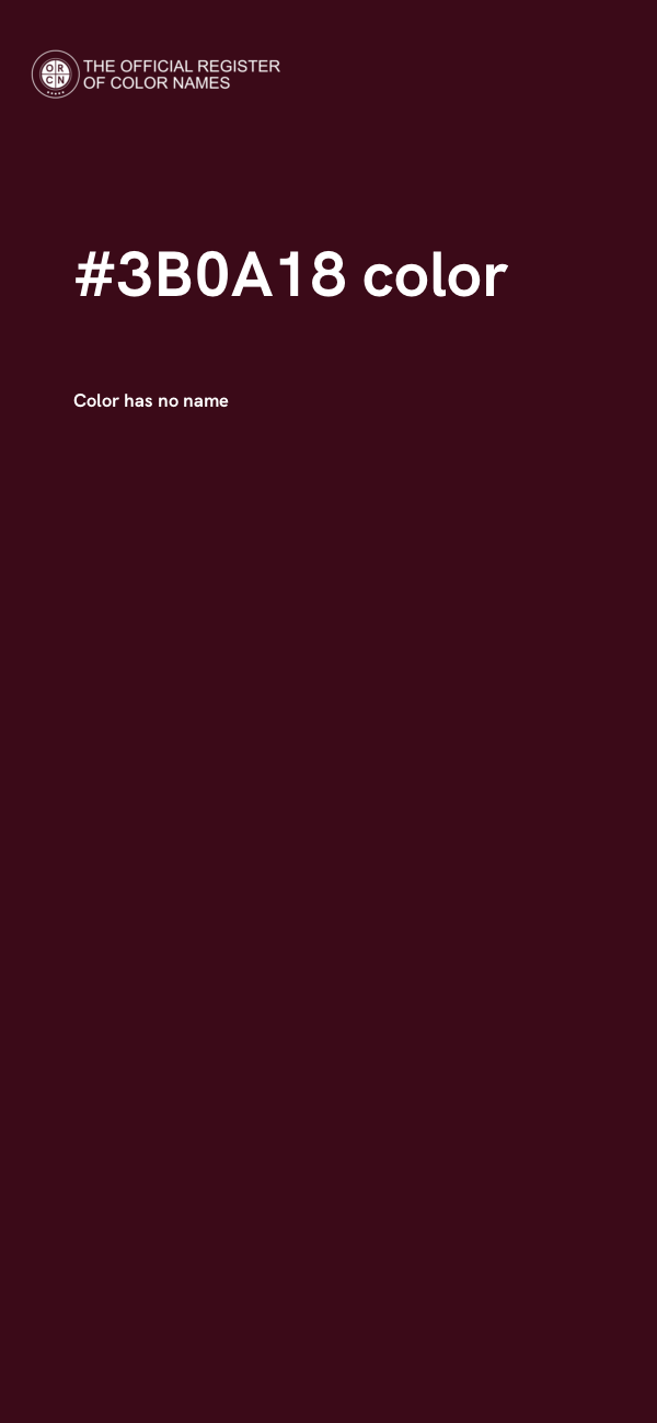 #3B0A18 color image