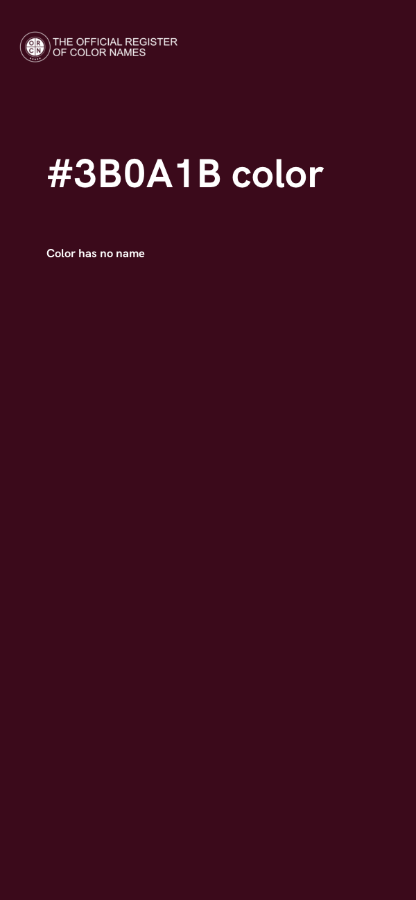 #3B0A1B color image