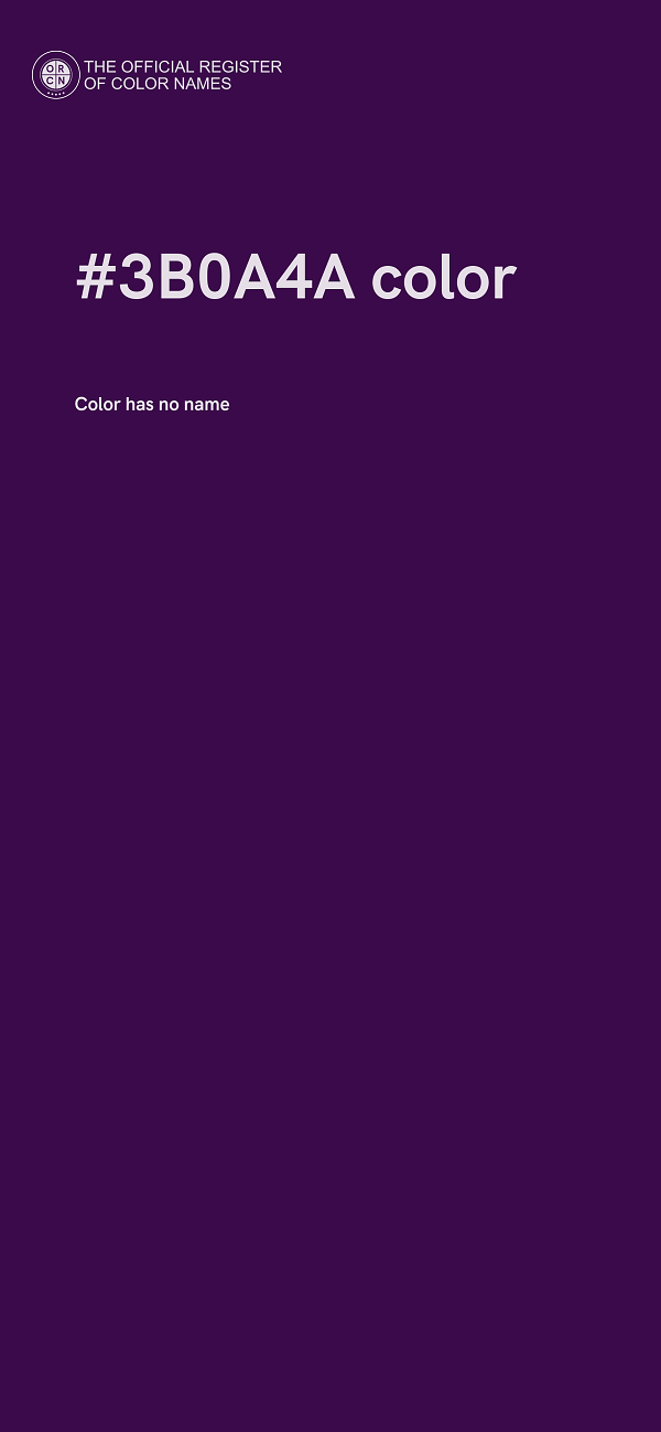 #3B0A4A color image