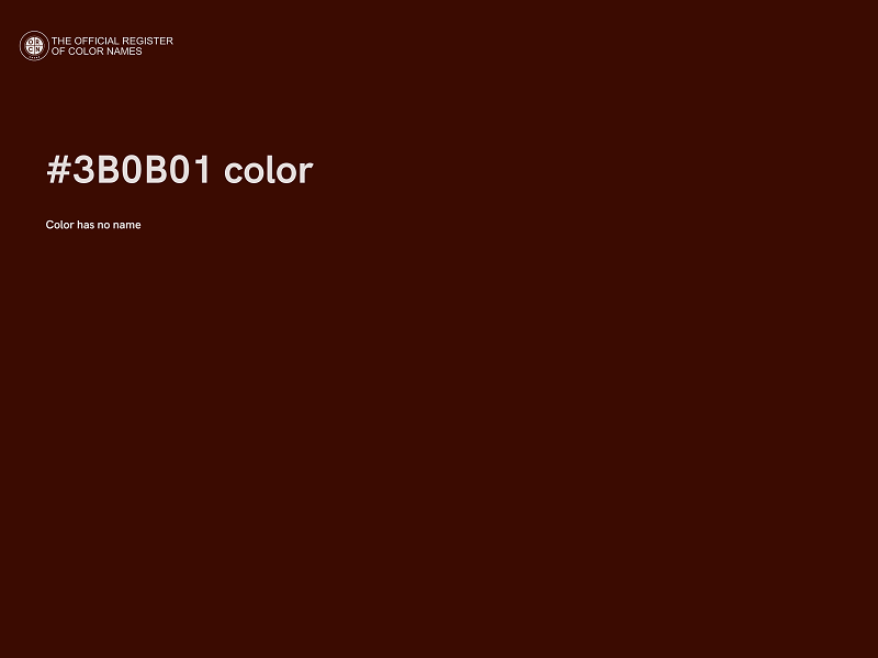 #3B0B01 color image