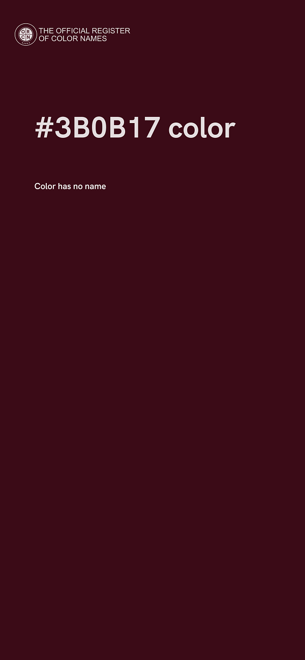 #3B0B17 color image