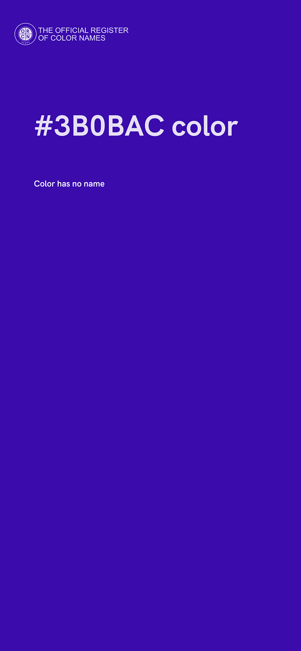 #3B0BAC color image
