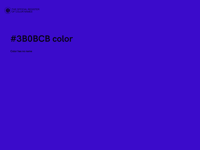 #3B0BCB color image