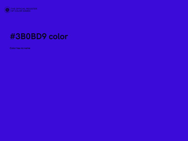 #3B0BD9 color image