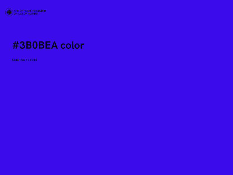 #3B0BEA color image