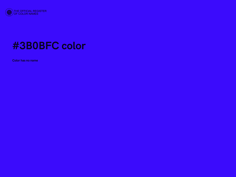 #3B0BFC color image