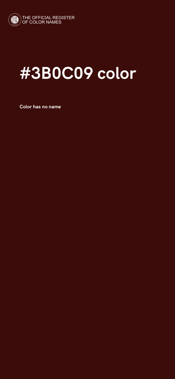 #3B0C09 color image