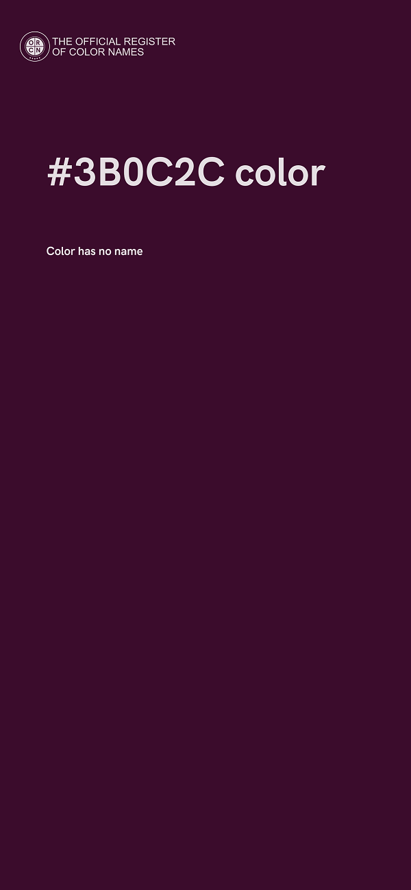 #3B0C2C color image