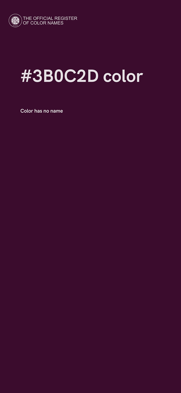 #3B0C2D color image