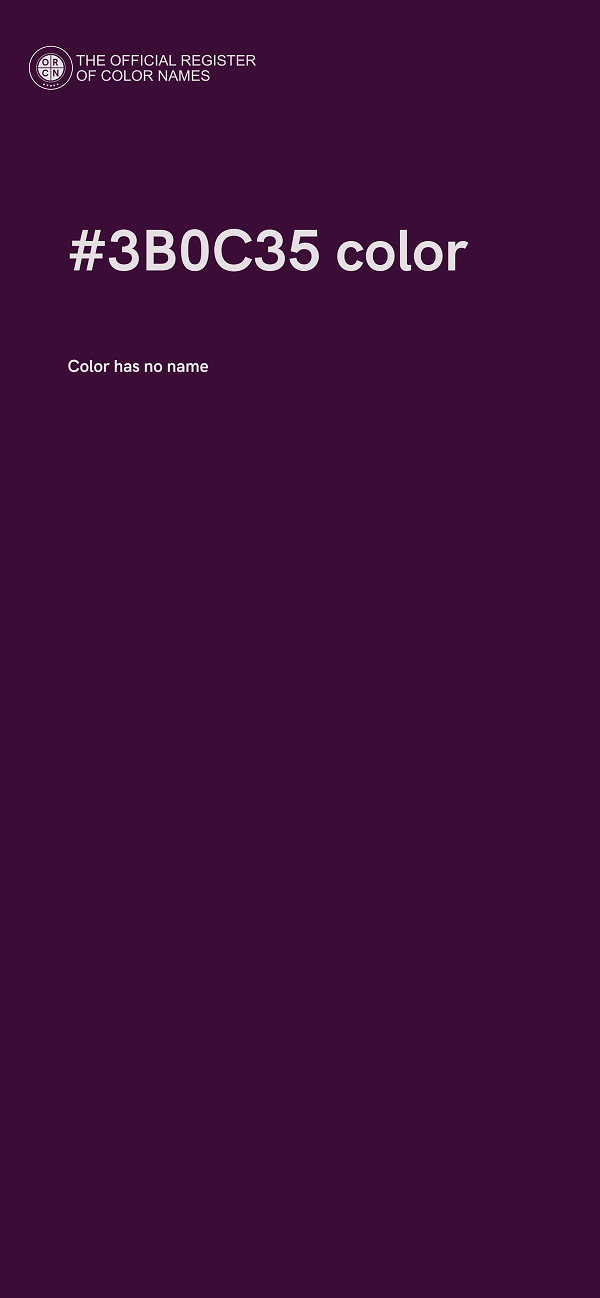 #3B0C35 color image