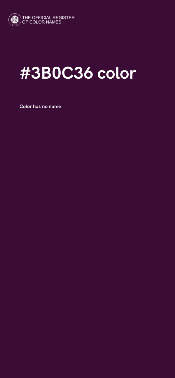 #3B0C36 color image