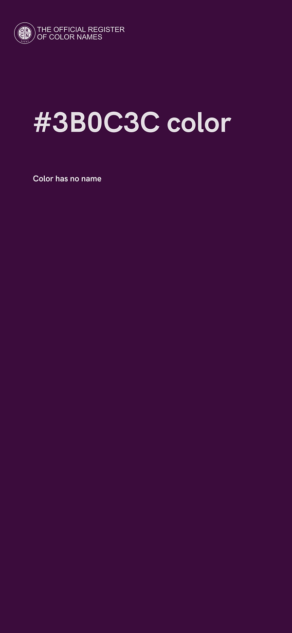 #3B0C3C color image