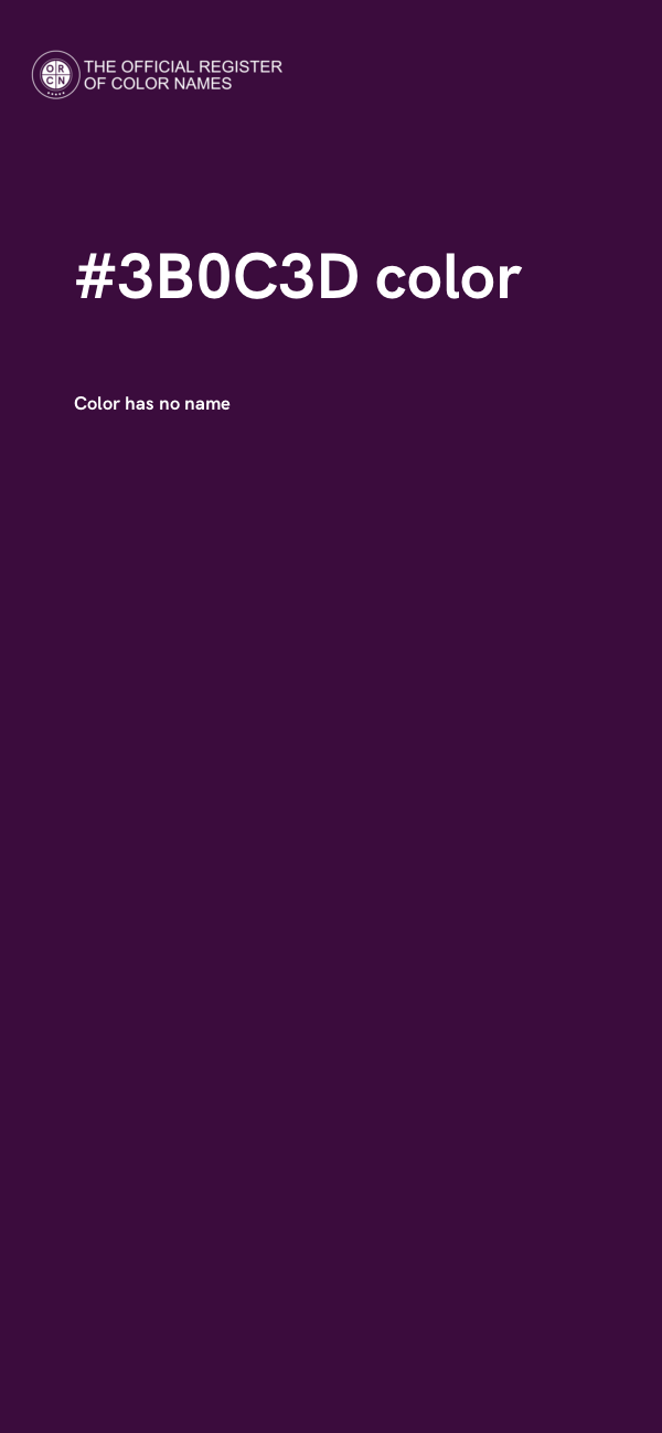 #3B0C3D color image