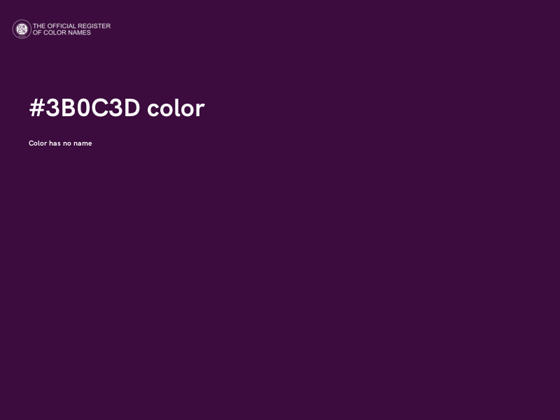 #3B0C3D color image