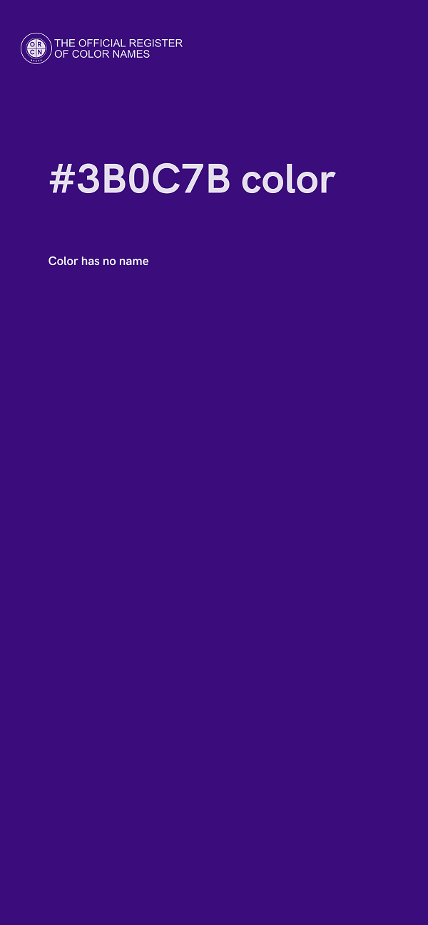 #3B0C7B color image