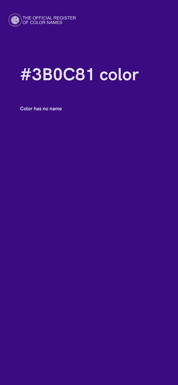 #3B0C81 color image