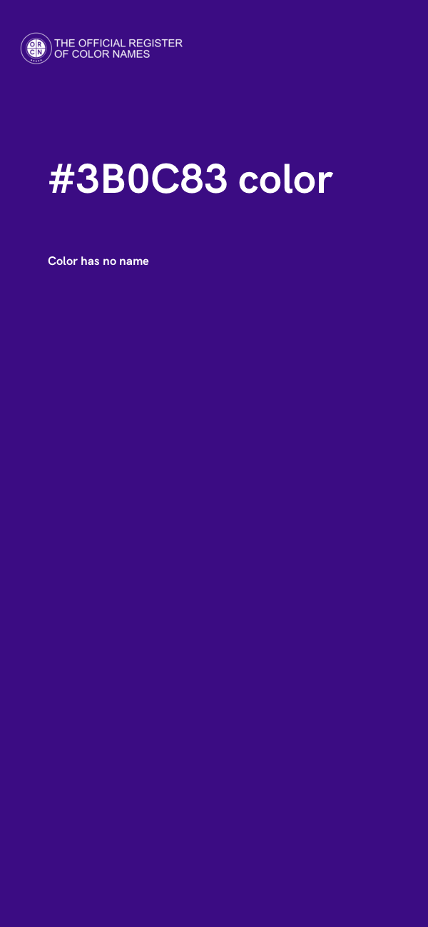 #3B0C83 color image