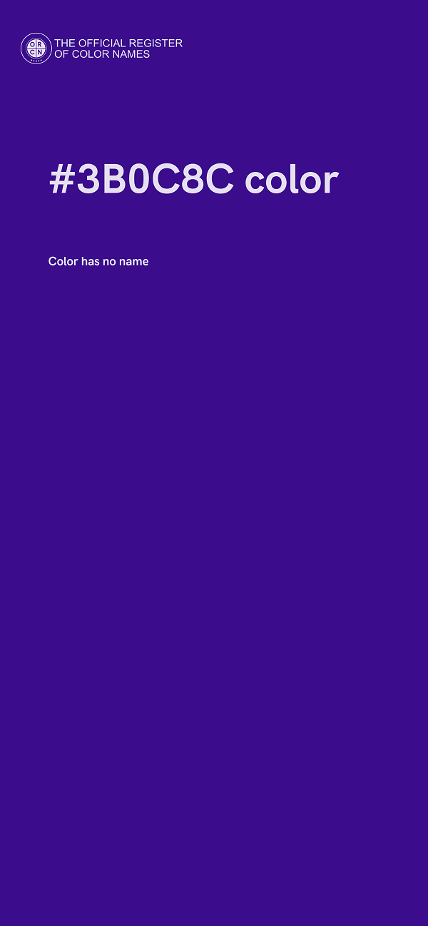 #3B0C8C color image