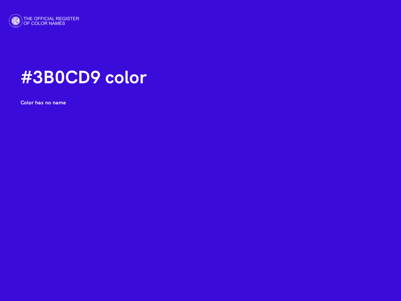 #3B0CD9 color image