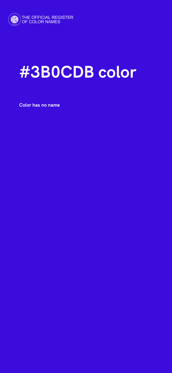 #3B0CDB color image