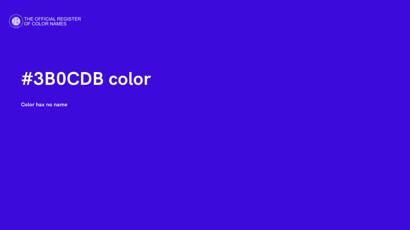 #3B0CDB color image