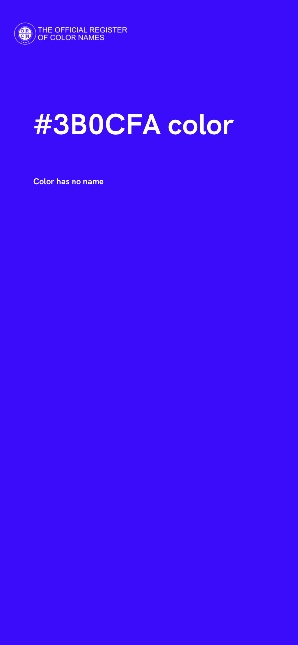 #3B0CFA color image