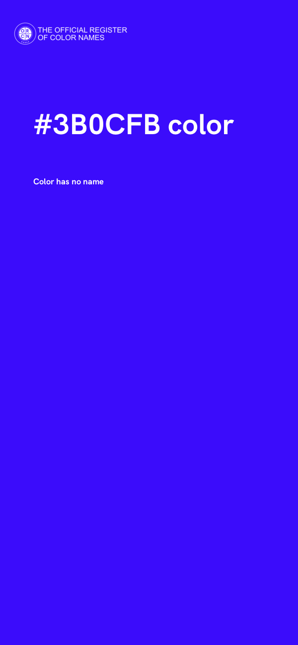 #3B0CFB color image