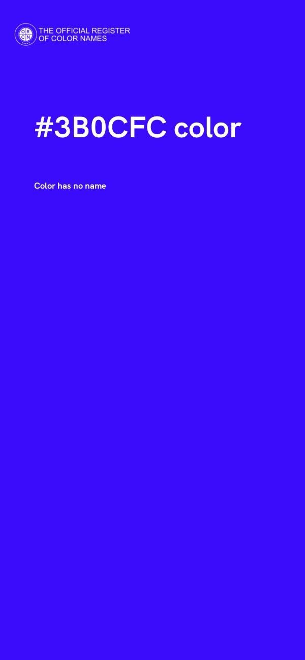 #3B0CFC color image