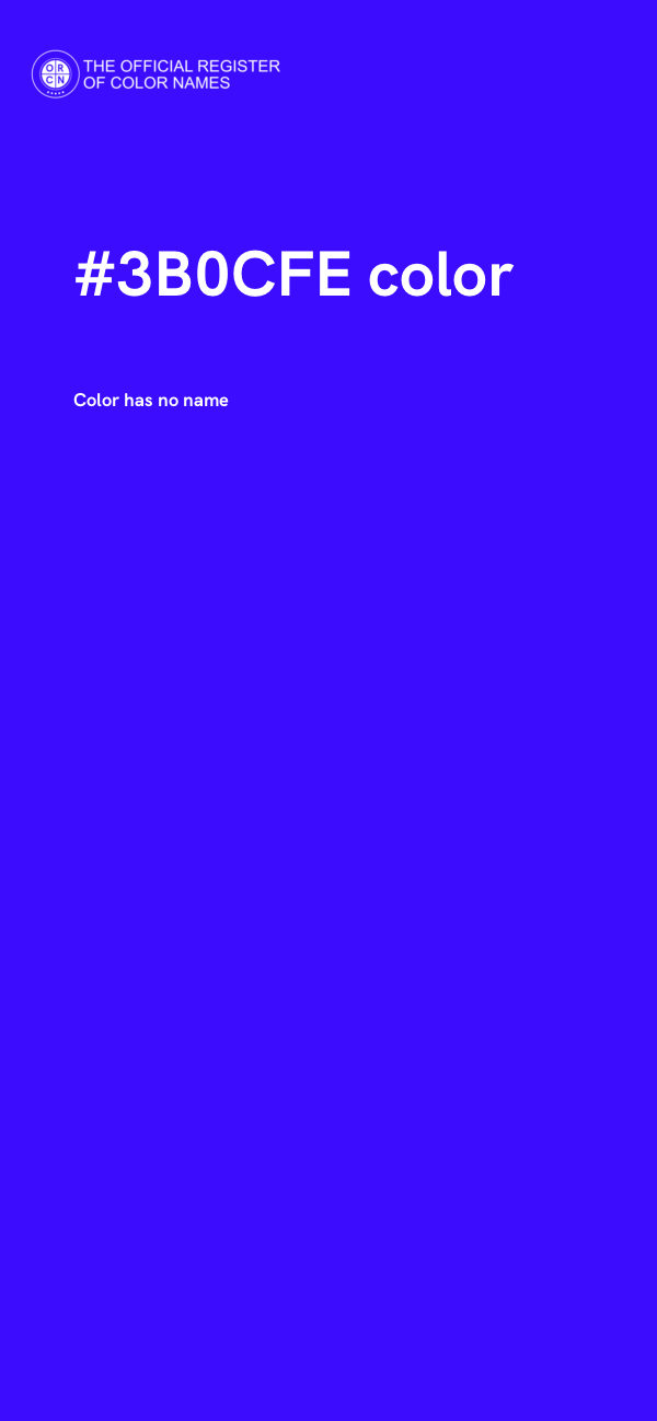 #3B0CFE color image