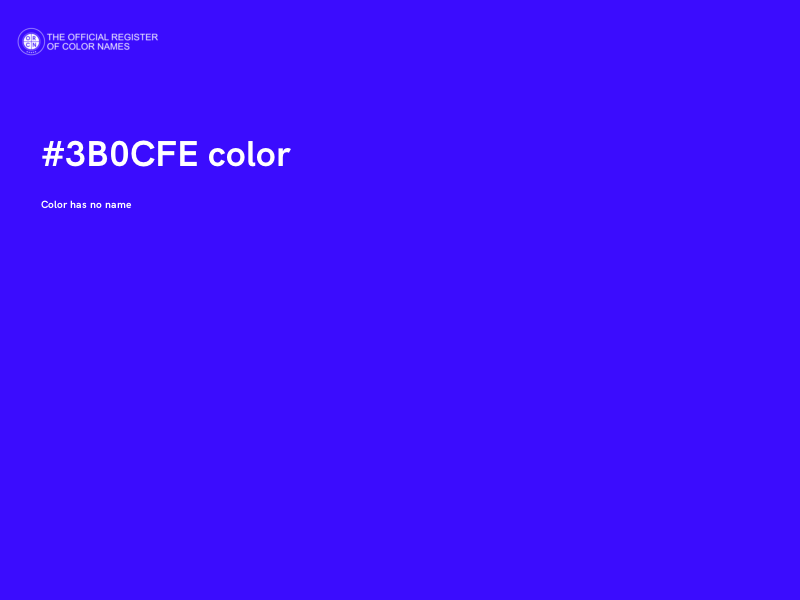 #3B0CFE color image