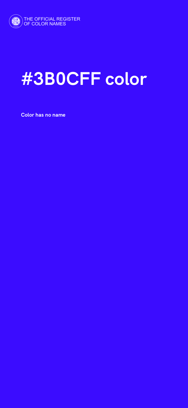 #3B0CFF color image