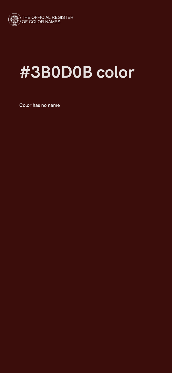 #3B0D0B color image