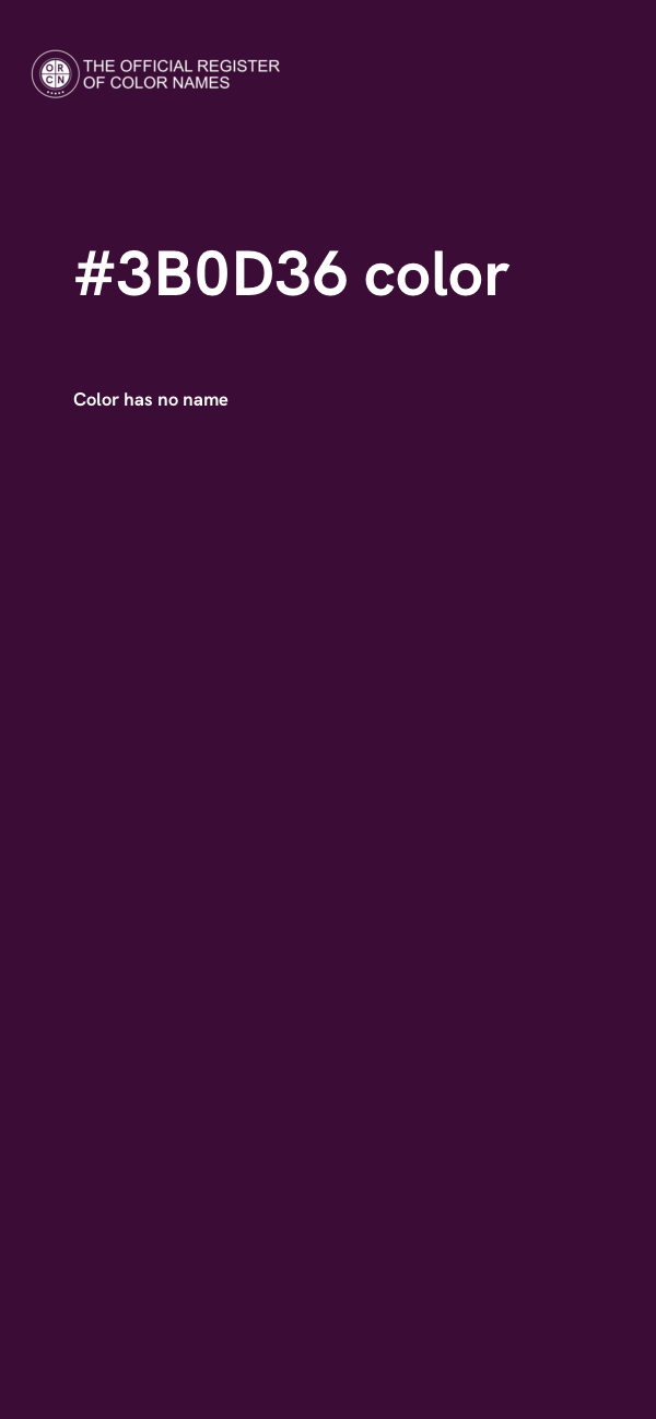 #3B0D36 color image