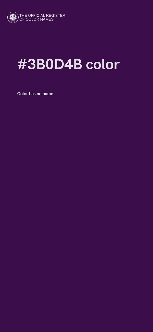 #3B0D4B color image