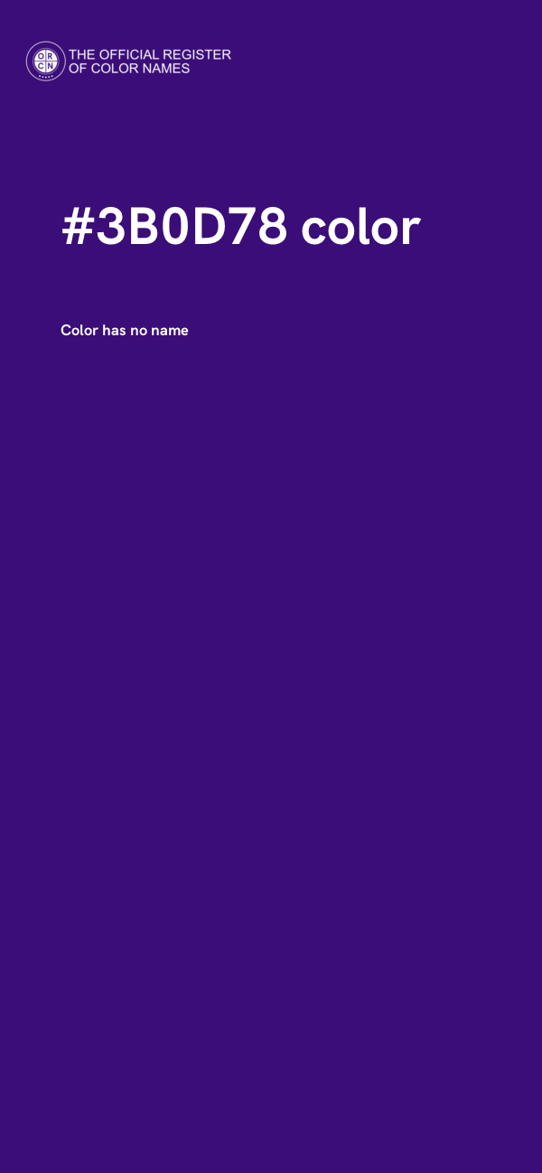 #3B0D78 color image
