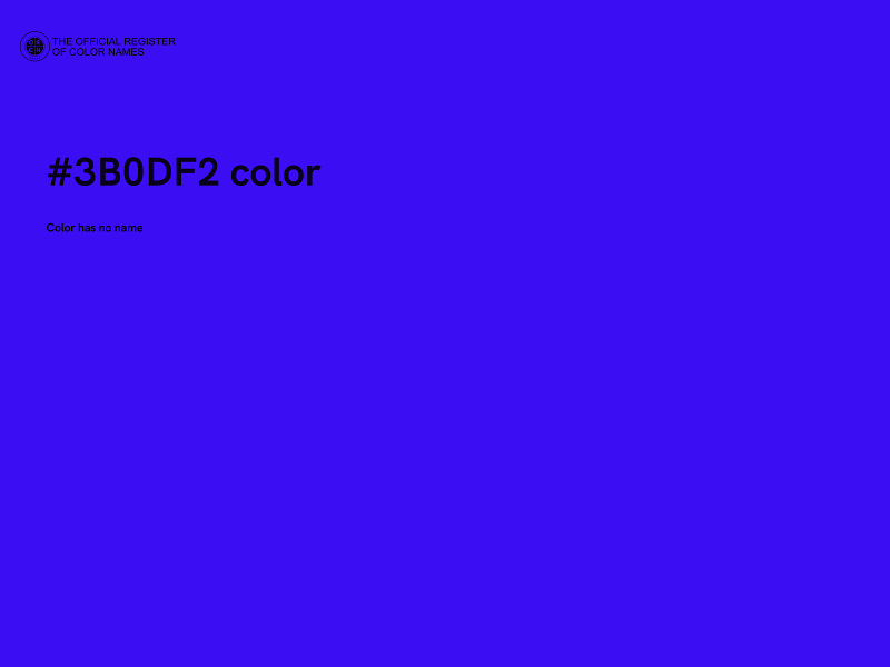#3B0DF2 color image