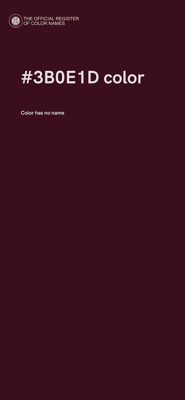 #3B0E1D color image